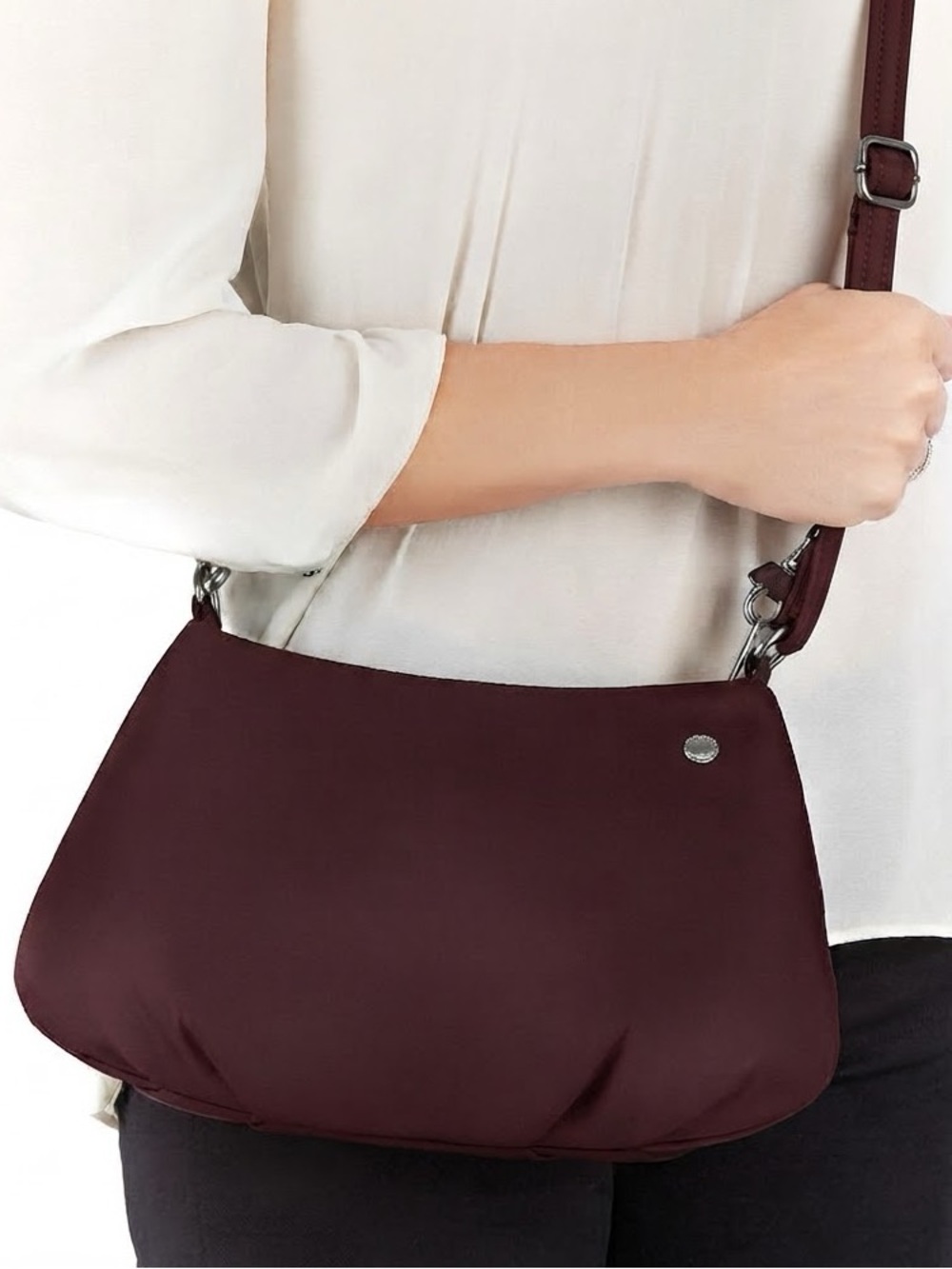 Pacsafe Citysafe CX Anti-Theft Small Crossbody Bag (Merlot)